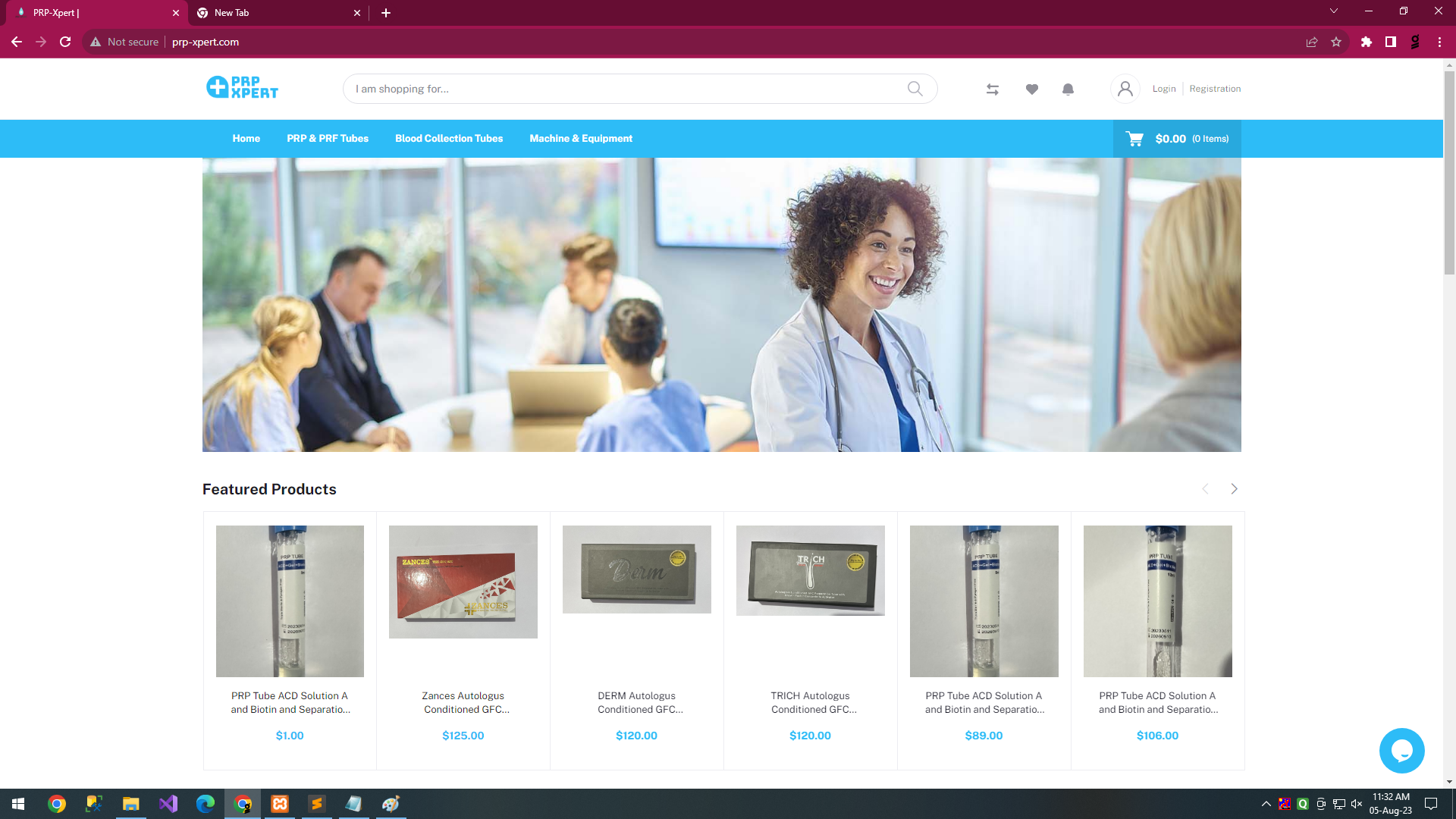 PRP Tubes E-commerce