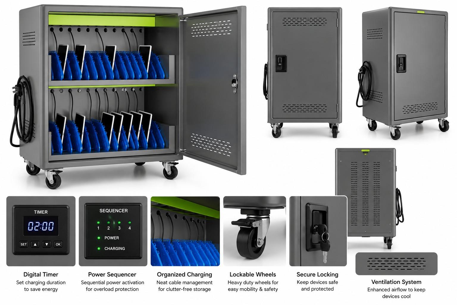 20 Capacity Laptop Storage